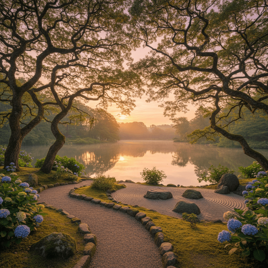 Serene natural landscape reflecting inner peace and clarity